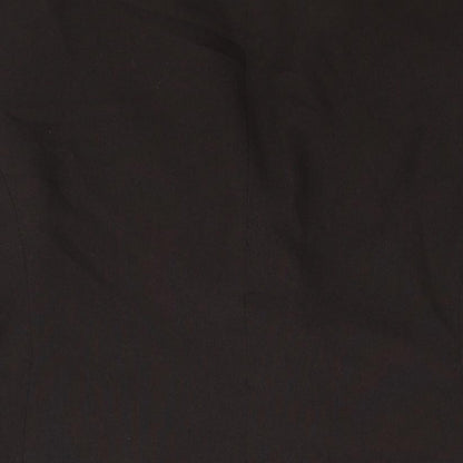 Classics Womens Brown Polyester Jacket Suit Jacket Size 12