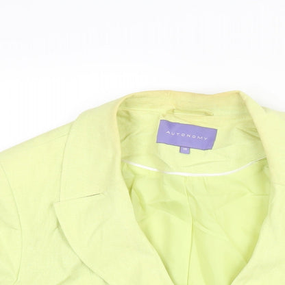 Autonomy Womens Green Jacket Size 18 Button