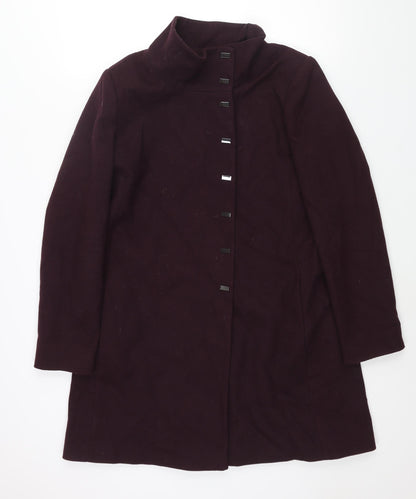 Womens UK Size 14 Debenhams Purple Overcoat