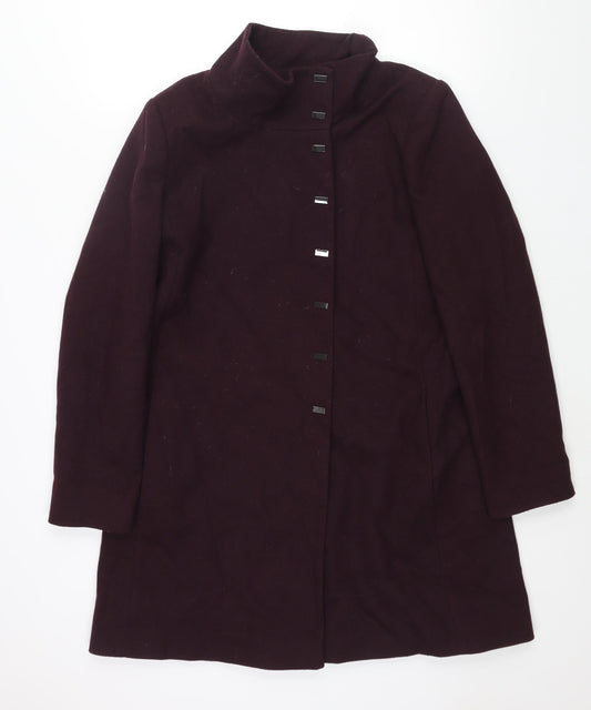 Womens UK Size 14 Debenhams Purple Overcoat