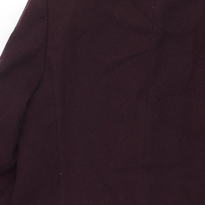 Womens UK Size 14 Debenhams Purple Overcoat