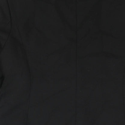 Pose Womens Black Polyester Jacket Suit Jacket Size L