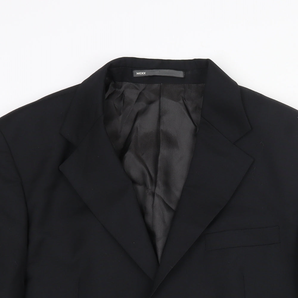Mens UK Size 38 Mexx Regular Black Suit Jacket