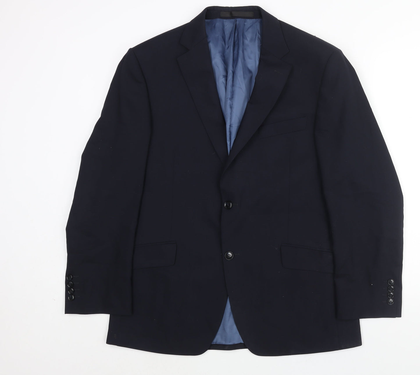Mens UK Size 40 Marks and Spencer Regular Blue Suit Jacket