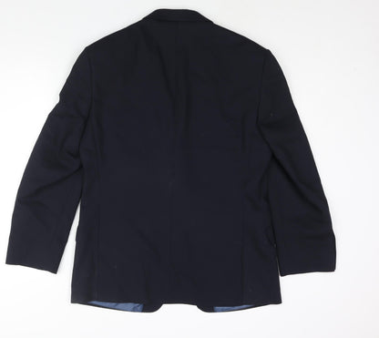 Mens UK Size 40 Marks and Spencer Regular Blue Suit Jacket