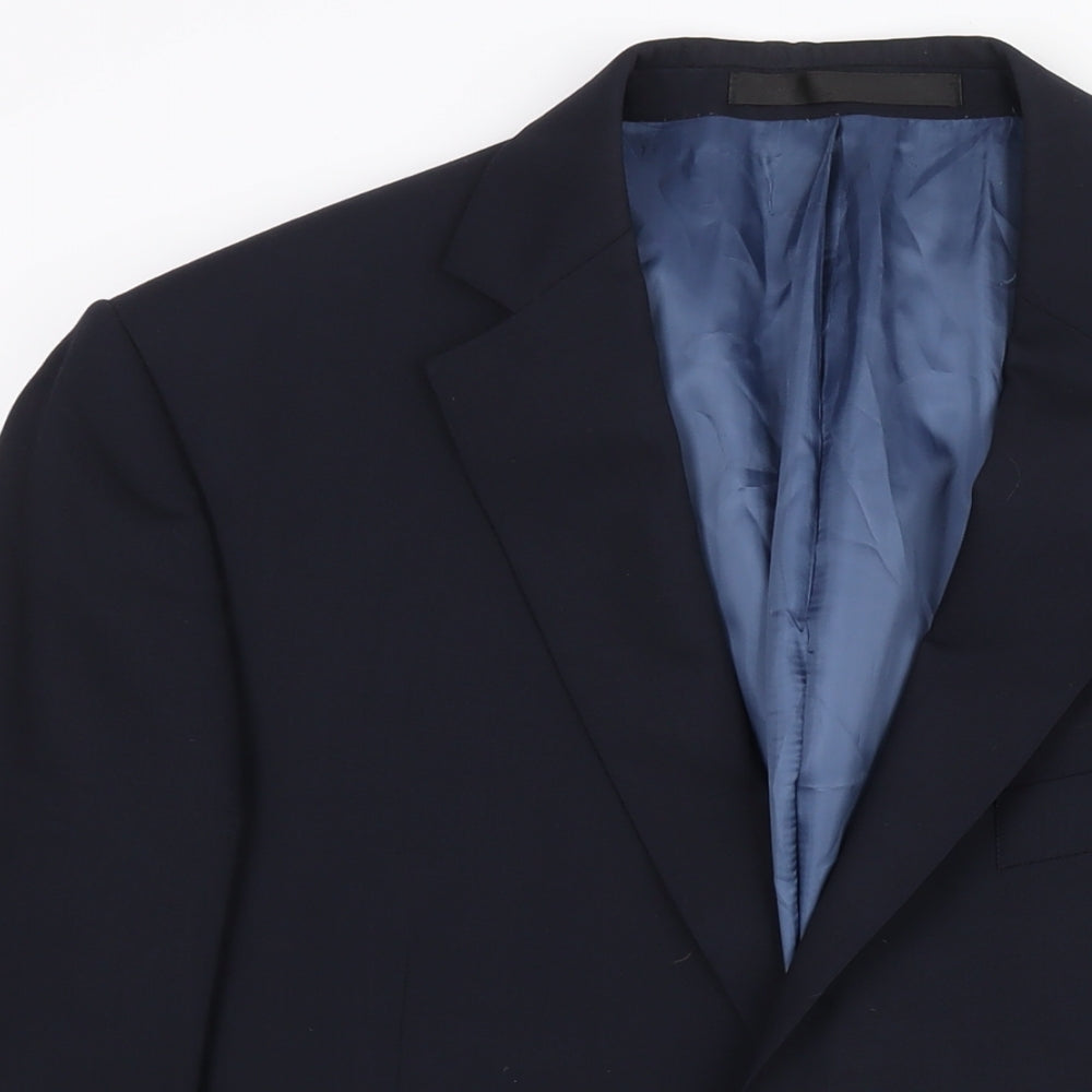 Mens UK Size 40 Marks and Spencer Regular Blue Suit Jacket