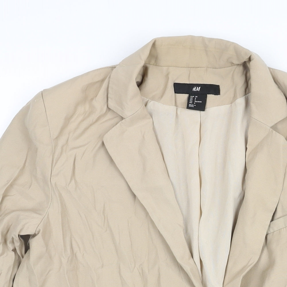 Womens UK Size 8 H&M Brown Jacket