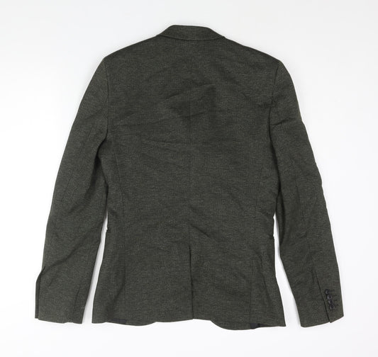 Mens UK Size 36 Topman Regular Green Suit Jacket