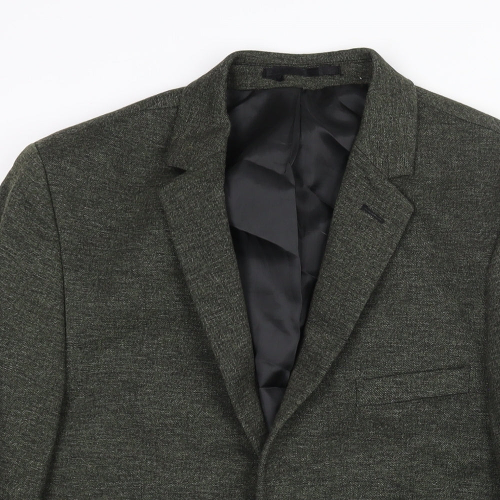 Mens UK Size 36 Topman Regular Green Suit Jacket