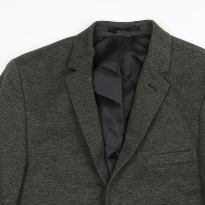 Mens UK Size 36 Topman Regular Green Suit Jacket