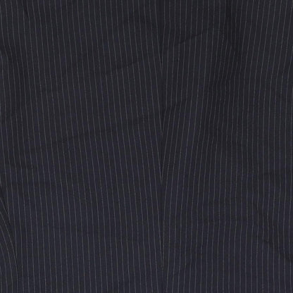Phillip Daniel Mens Blue Striped Polyester Jacket Suit Jacket Size 42 Regular