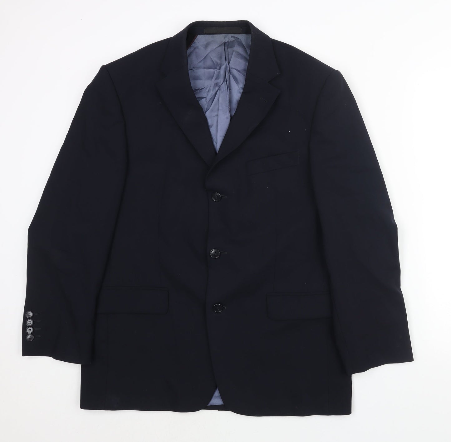 Mens UK Size 40 Marks and Spencer Regular Blue Suit Jacket