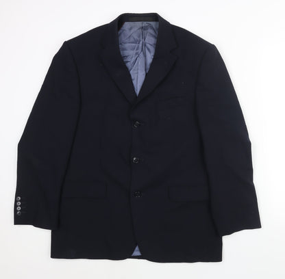 Mens UK Size 40 Marks and Spencer Regular Blue Suit Jacket