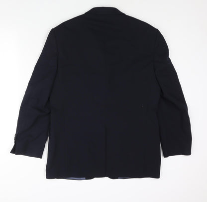 Mens UK Size 40 Marks and Spencer Regular Blue Suit Jacket