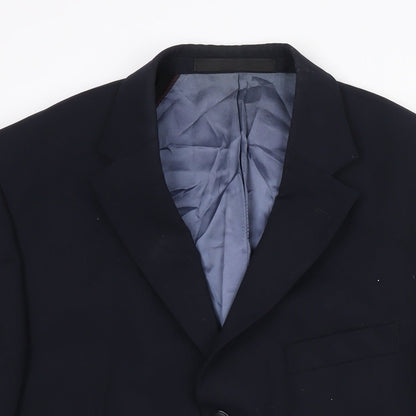 Mens UK Size 40 Marks and Spencer Regular Blue Suit Jacket