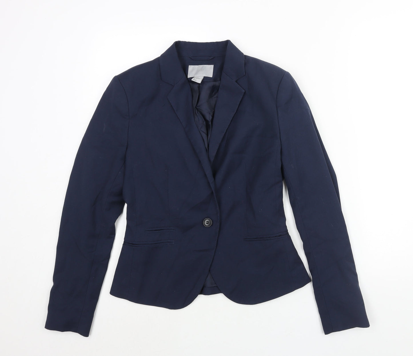 Womens UK Size 10 H&M Regular Blue Suit Jacket