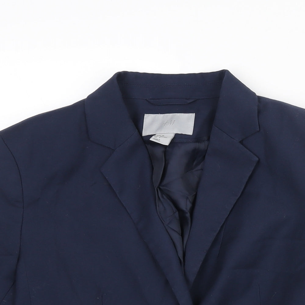 Womens UK Size 10 H&M Regular Blue Suit Jacket