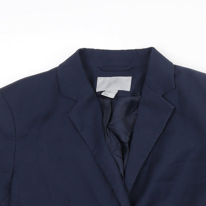 Womens UK Size 10 H&M Regular Blue Suit Jacket