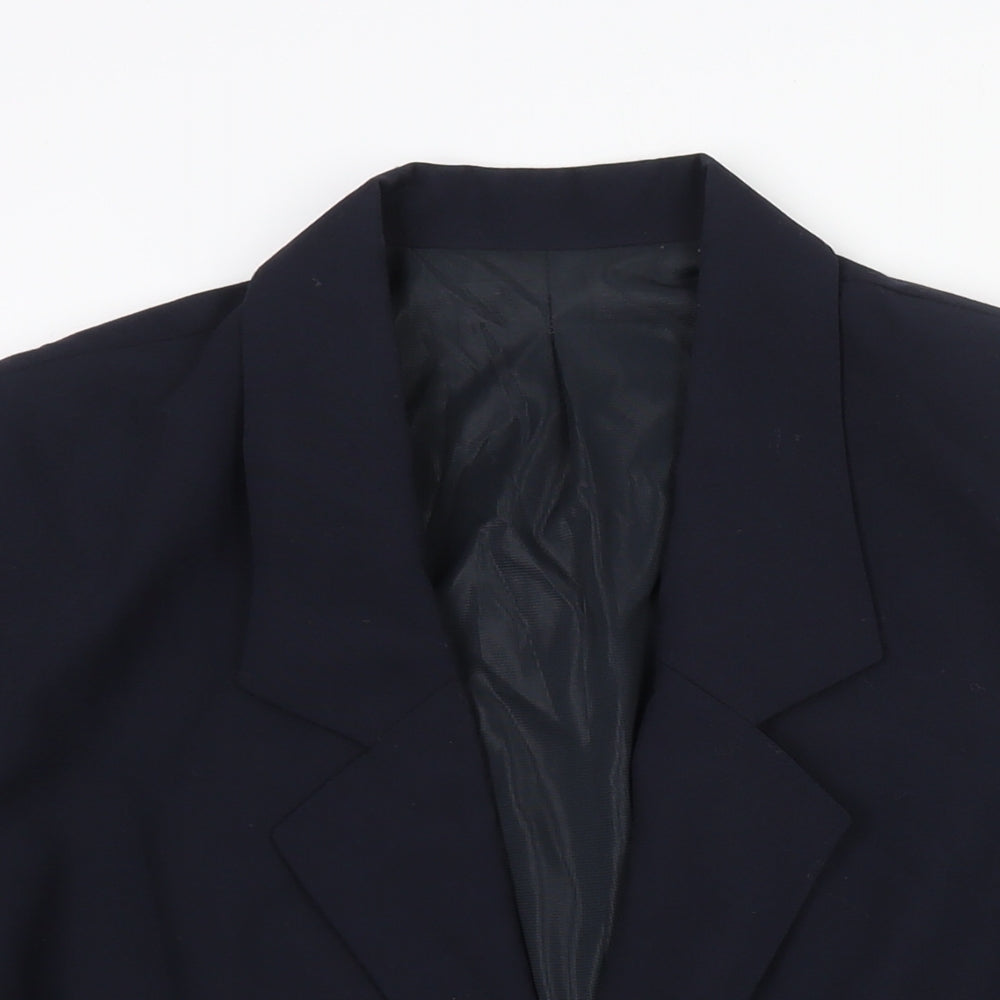 Womens UK Size 18 Essentials Regular Blue Suit Jacket