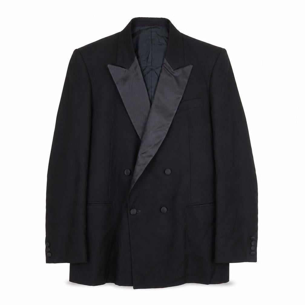 Mens UK Size 42 Hector James Regular Black Suit Tuxedo
