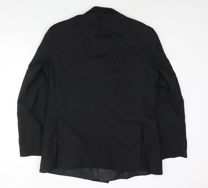 Mens UK Size 42 Hector James Regular Black Suit Tuxedo