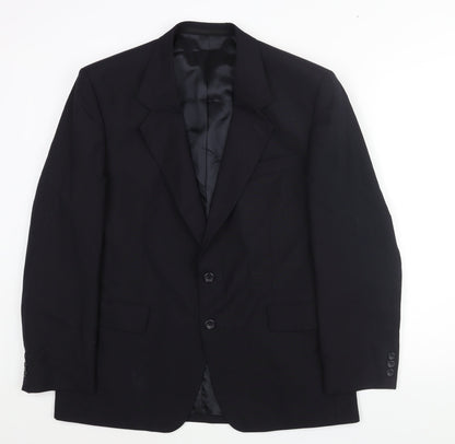 Mens UK Size 42 Varteks Regular Black Suit Jacket