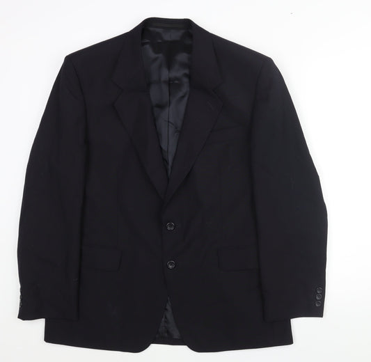 Mens UK Size 42 Varteks Regular Black Suit Jacket