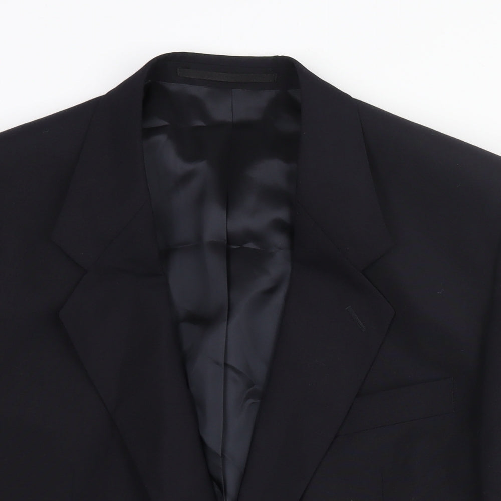 Mens UK Size 42 Varteks Regular Black Suit Jacket