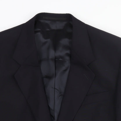 Mens UK Size 42 Varteks Regular Black Suit Jacket