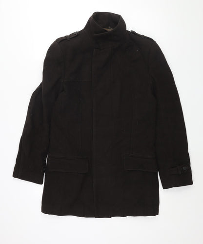 Mens UK Size M Linea Brown Pea Coat