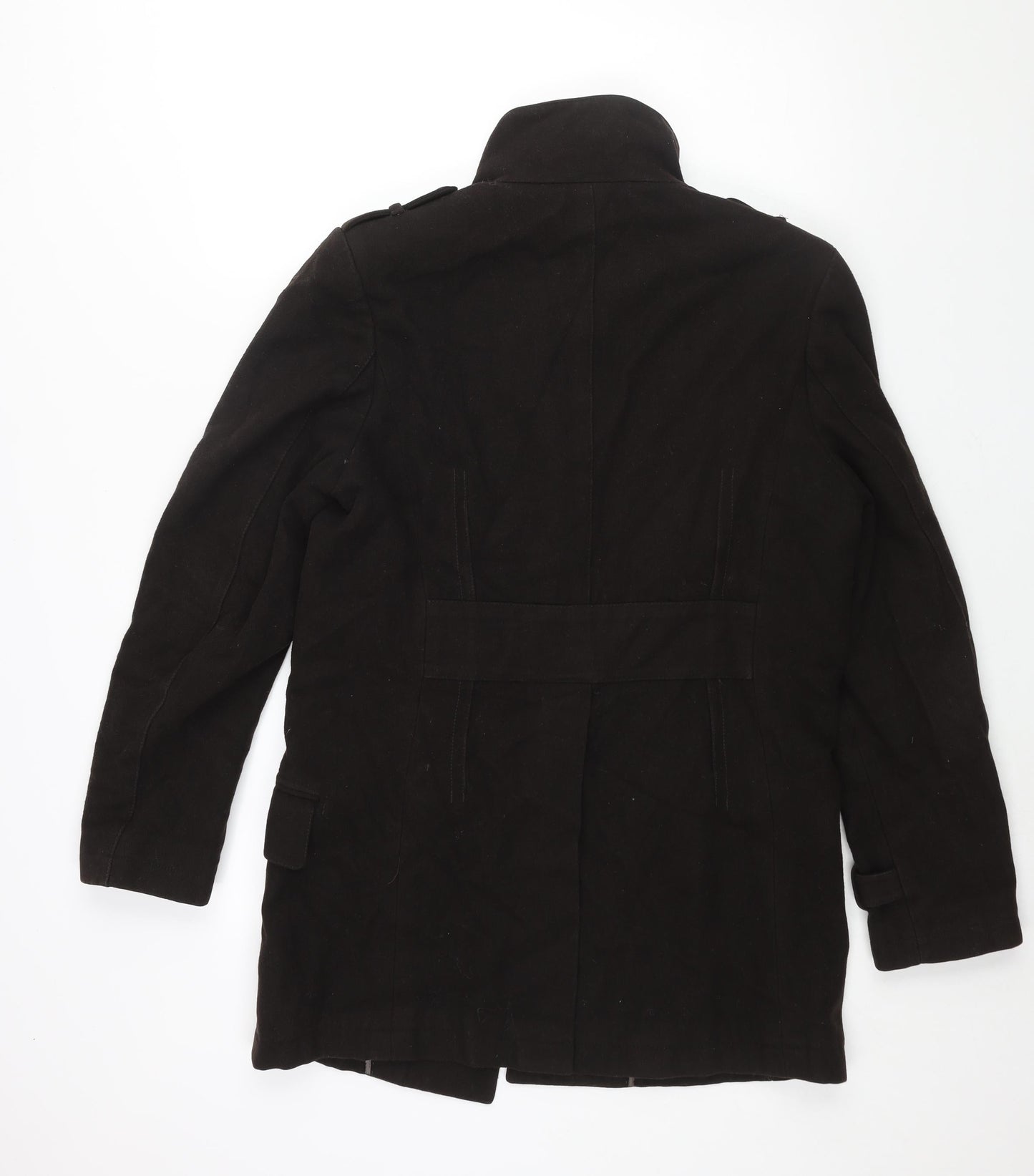 Mens UK Size M Linea Brown Pea Coat