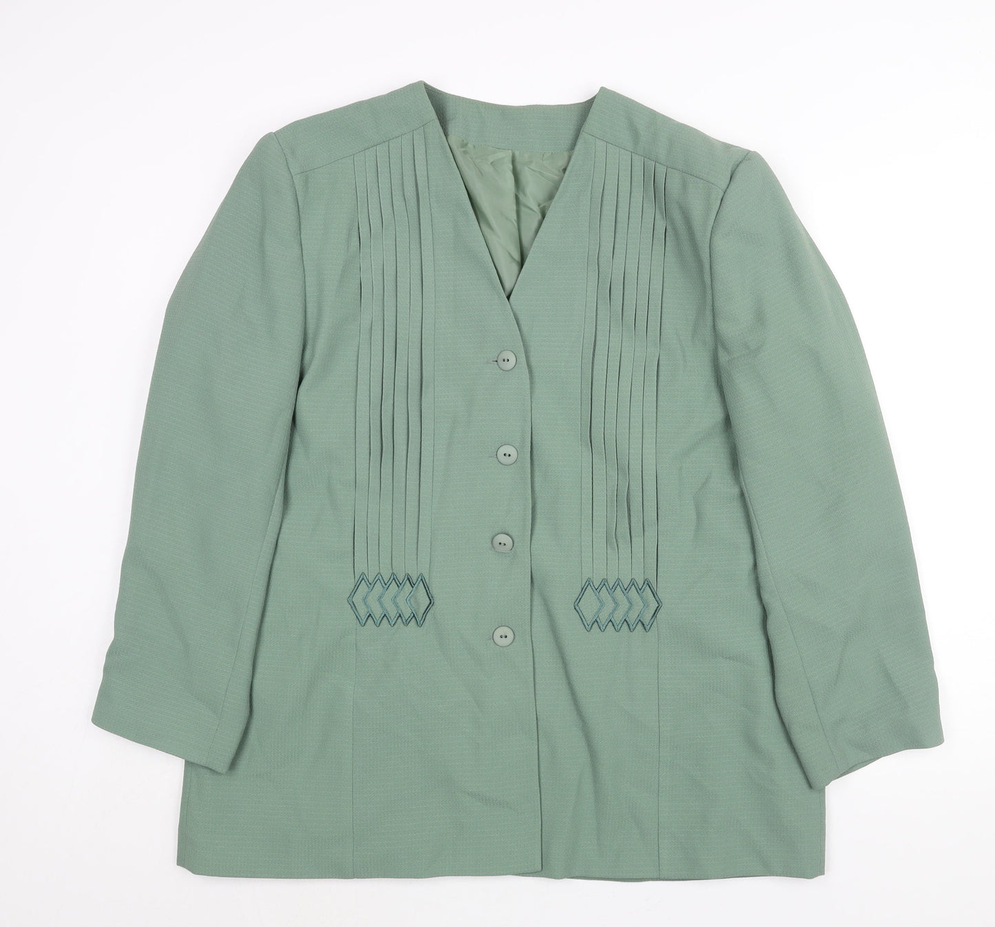 Womens UK Size 20 Fashion Extra Green Jacket