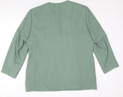 Womens UK Size 20 Fashion Extra Green Jacket
