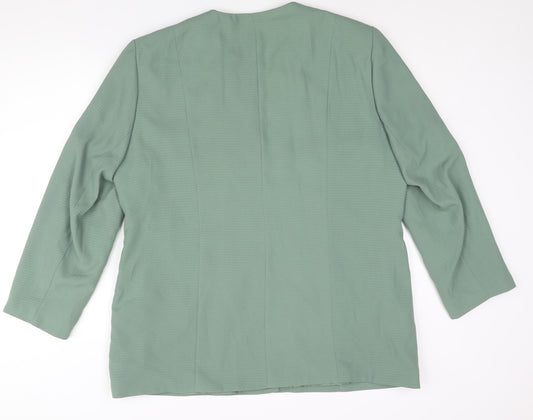Womens UK Size 20 Fashion Extra Green Jacket