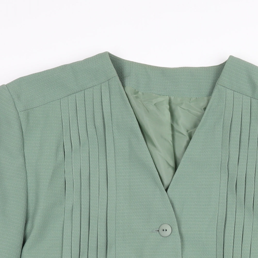 Womens UK Size 20 Fashion Extra Green Jacket