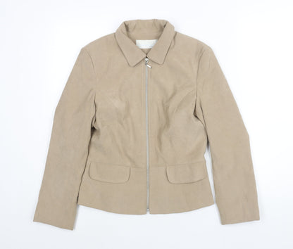 Womens UK Size 10 AMARANTO Beige Jacket