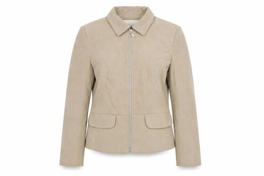 Womens UK Size 10 AMARANTO Beige Jacket