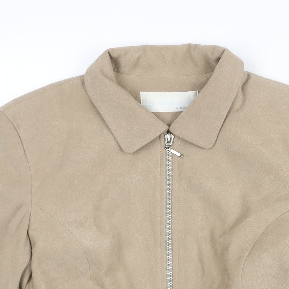 Womens UK Size 10 AMARANTO Beige Jacket