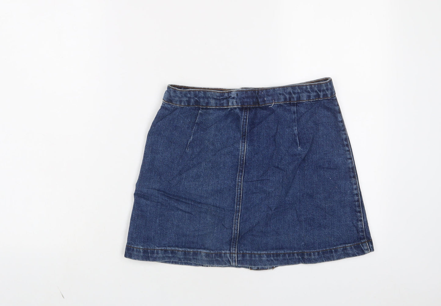 Womens UK Size 8 Topshop A-Line Denim Skirt