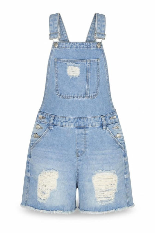 Womens UK Size 6 Denim & Co. One-Piece Blue Playsuit