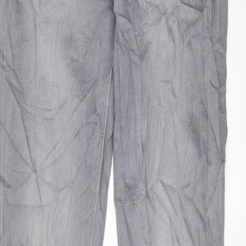 Mens UK Size 26 in Richmond Slim Fit Straight Grey Jeans