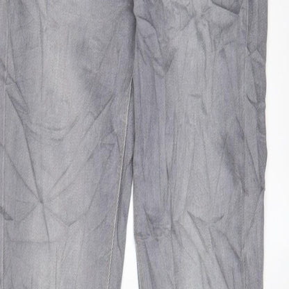 Mens UK Size 26 in Richmond Slim Fit Straight Grey Jeans