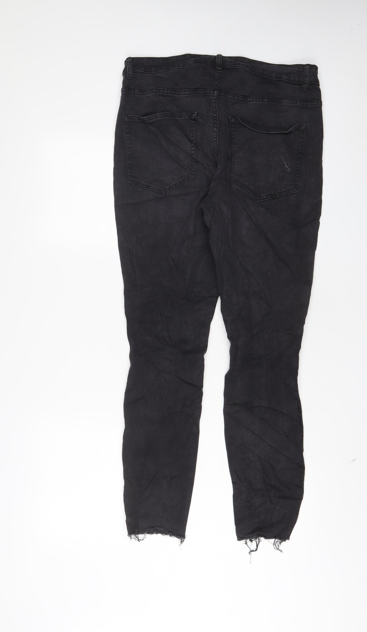 Womens UK Size 16 H&M Regular Fit Skinny Grey Jeans