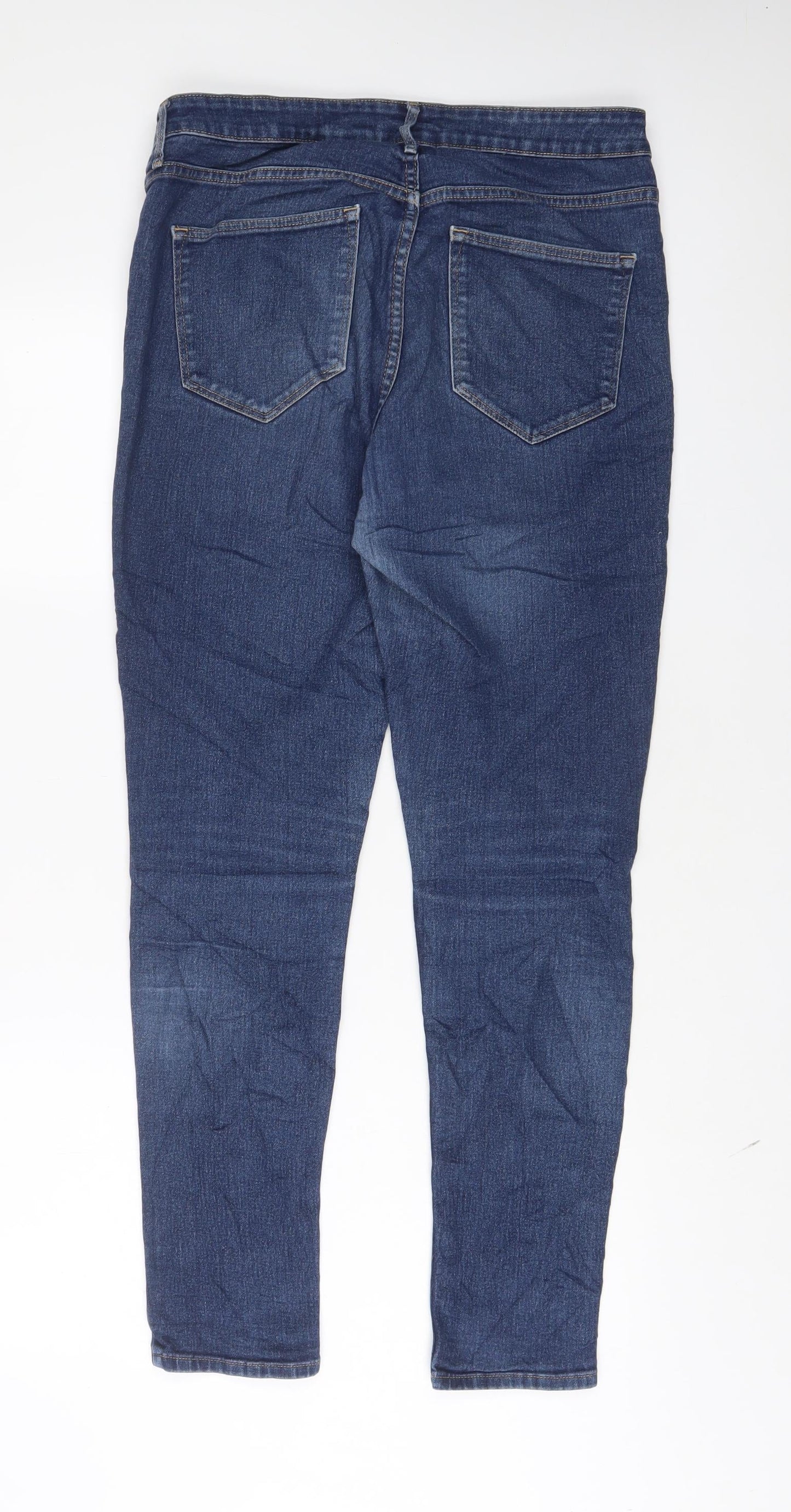 Womens UK Size 31 in H&M Regular Fit Skinny Blue Jeans
