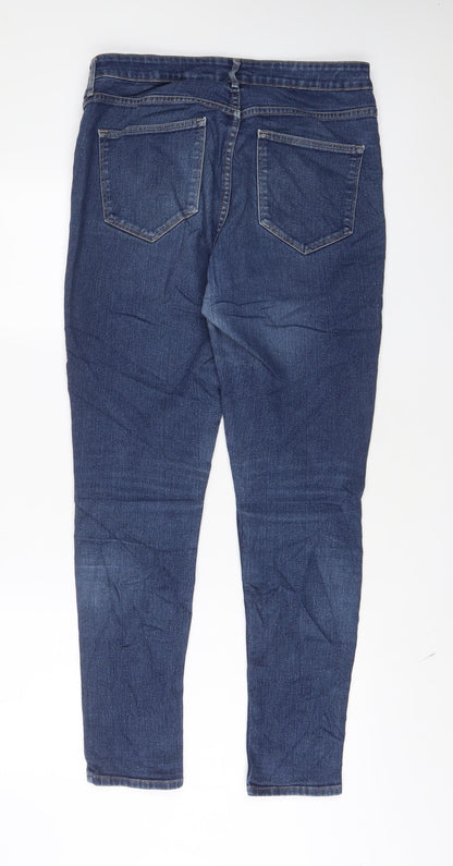Womens UK Size 31 in H&M Regular Fit Skinny Blue Jeans