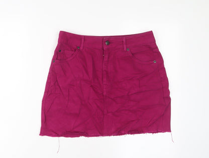 Womens UK Size 10 Topshop A-Line Denim Skirt
