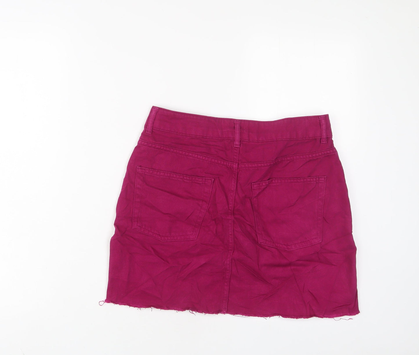 Womens UK Size 10 Topshop A-Line Denim Skirt