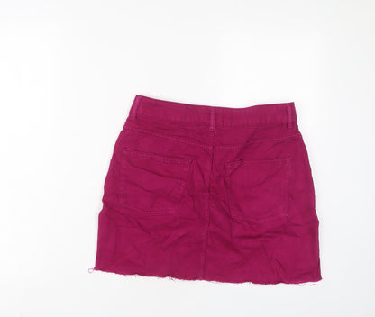 Womens UK Size 10 Topshop A-Line Denim Skirt