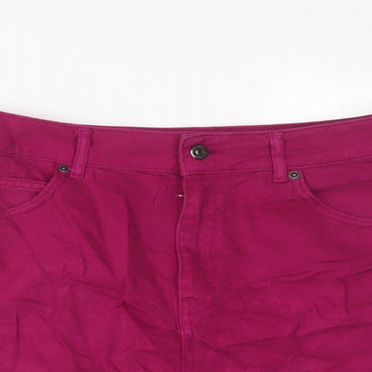 Womens UK Size 10 Topshop A-Line Denim Skirt