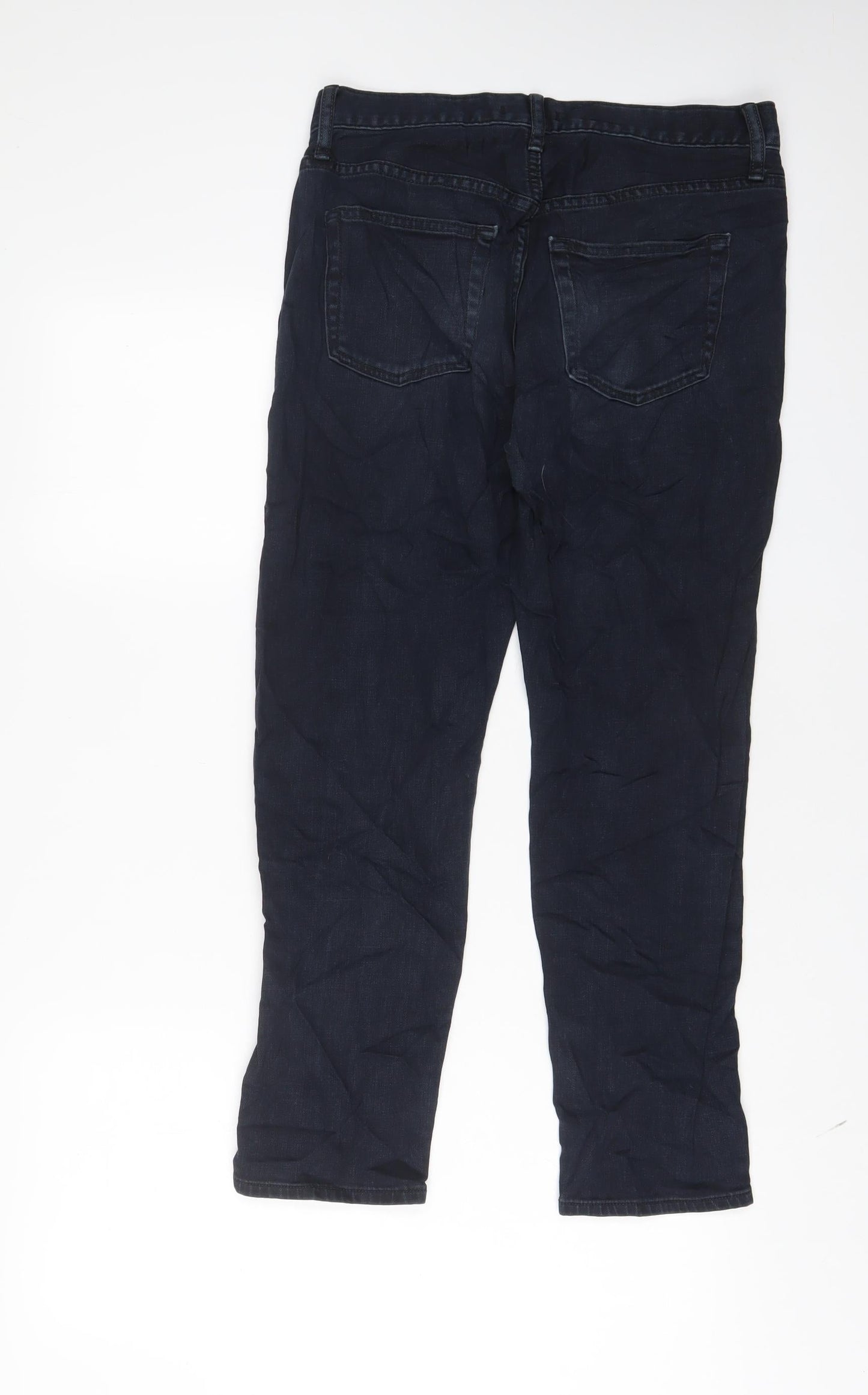 Uniqlo Womens Black Cotton Skinny Jeans Size 28 in L26 in Regular Zip